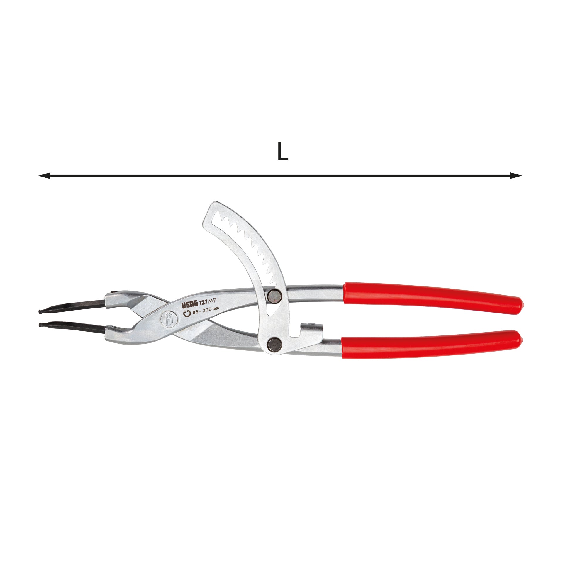 128 C - Straight nose pliers for external snap rings - Usag 128 C - Straight nose pliers for external snap rings - Usag